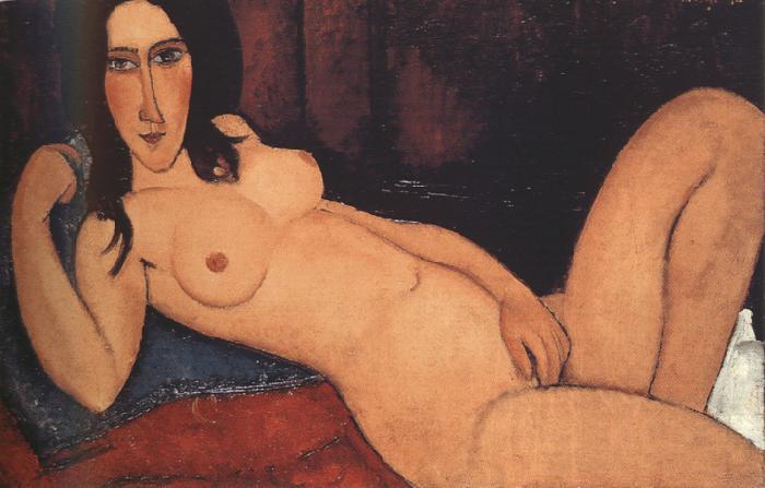 Amedeo Modigliani Reclining Nude with Loose Hair (mk39) Sweden oil painting art